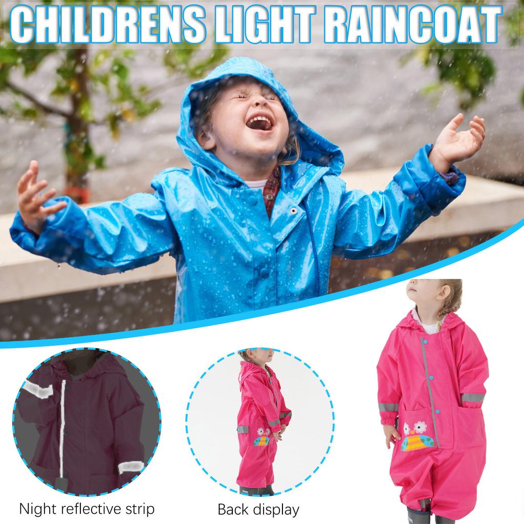 Детская куртка унисекс с капюшоном, ветрозащитный и водонепроницаемый плащ для девочек и мальчиков, маска