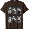 Rabbit Photobooth Bunny Funny Animal Portrait T-Shirt