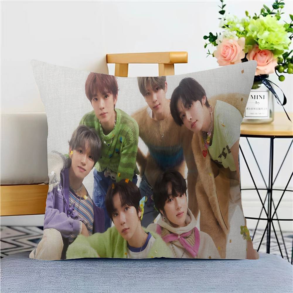 Boy Band N-Nct Wish Singer Pillow Cover Design Cushion Cover Decor Holiday Decorati