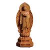 Boxwood Carving The Three Saints of the West Buddha Statue of Tathagata Guanyin Home Buddha Hall Worship Wooden Crafts Gift