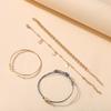 4 Pcs/set Women's Bracelet Rhinestone Simple Style Alloy Bracelet