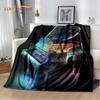 3D Dream Piano Key Music Instrument Cartoon Blanket,Soft Throw Blanket for Home Bedroom Bed Sofa Picnic Office Travel Cover Kids