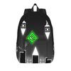 Игра Геометрический Куб Классический Рюкзак Подарок Старшая Школа Бизнес Daypack для Мужчин Женщин Колледжа Холщовые Сумки