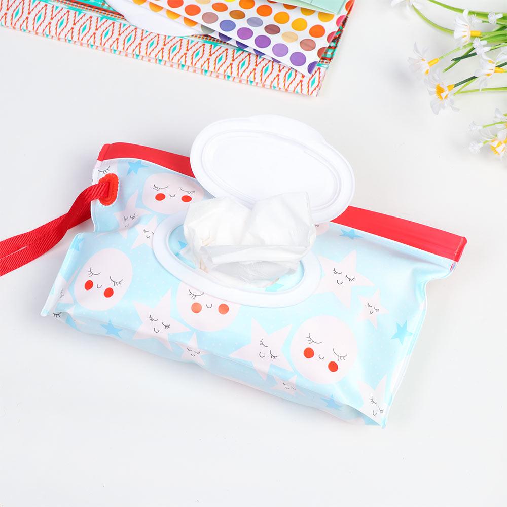 Baby Product Snap-Strap Carrying Case Stroller Accessories Tissue Box Cosmetic Pouch Wet Wipes Bag
