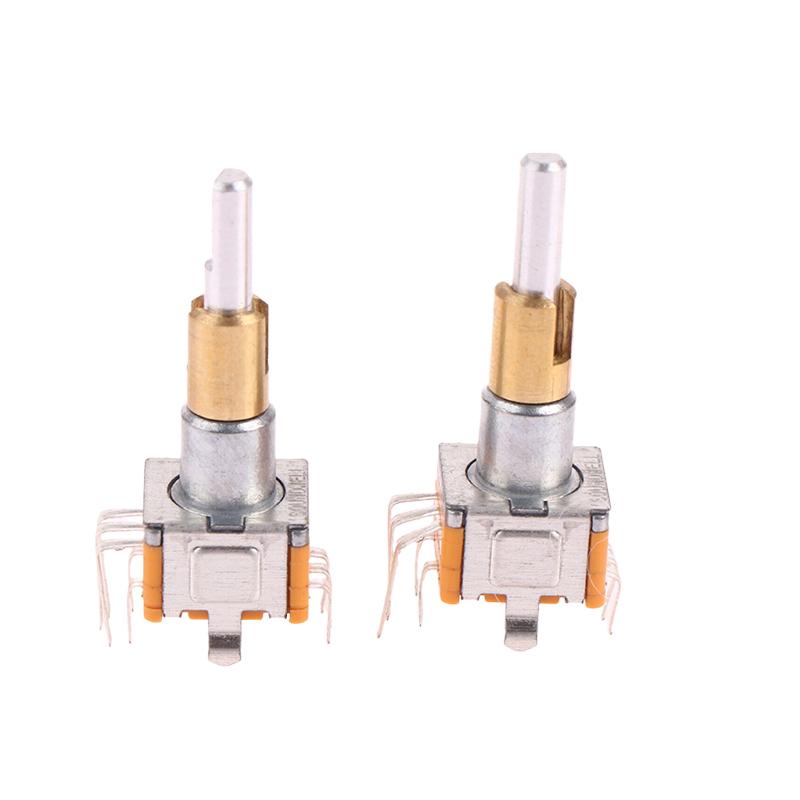 Ec110701N2B Двухосевой поворотный энкодер с кнопочным переключателем, вращение на 360 градусов, 30 позиций, 15-импульсная ручка