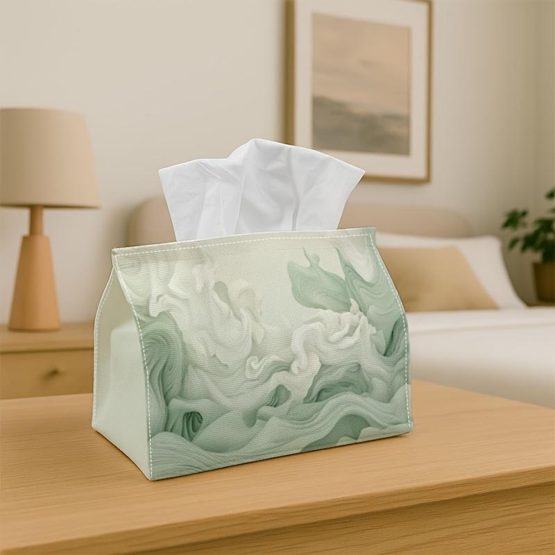 1pc Flowing Waves Tissue Box - Soft Abstract & Calm, Measuring 17.02*25.91 cm, Perfect for The Kitchen, Living Room, Bedroom, Or Bathroom - Great for