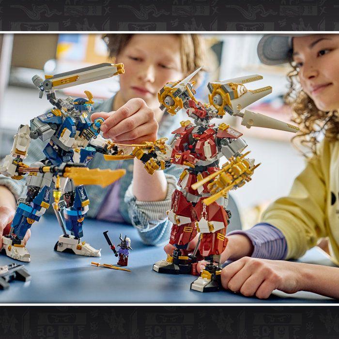 LEGO NINJAGO 71870 Les Robots Titan Jumeaux - Jeu Ado 12 ans avec Figurines - Décoration