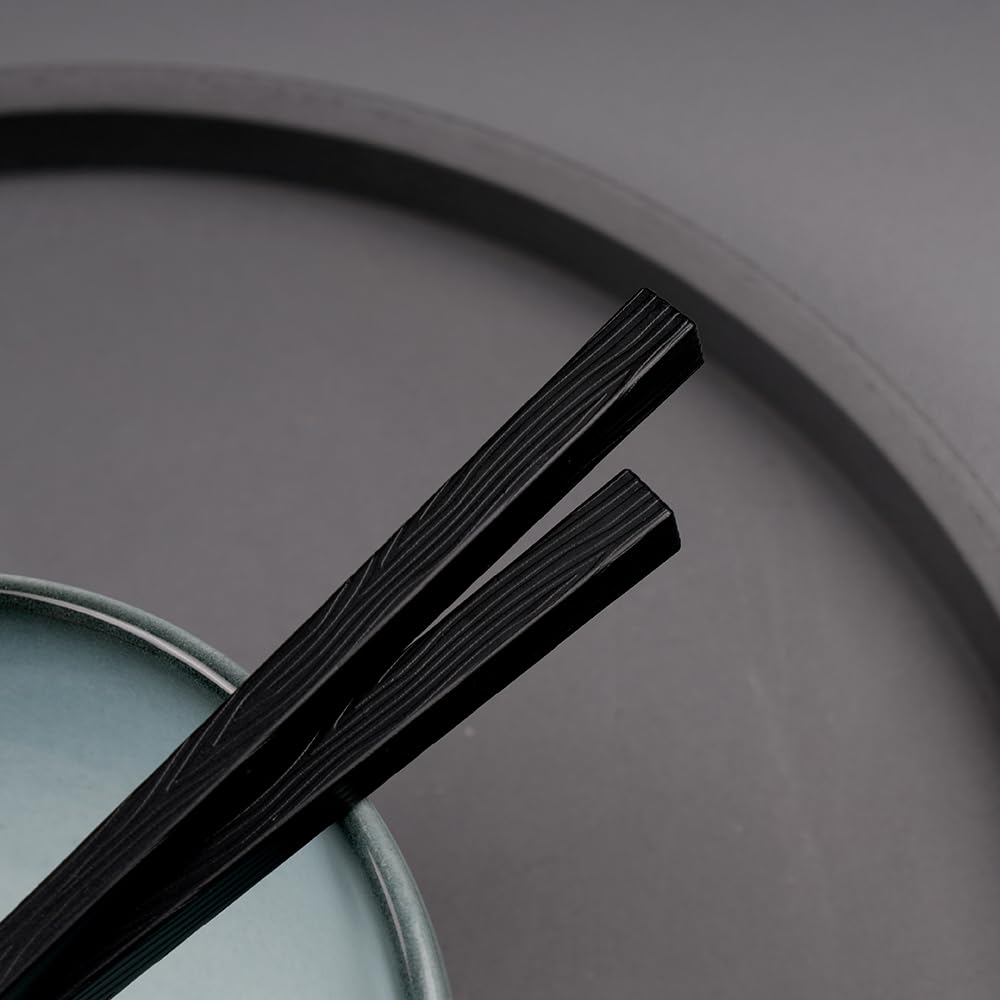 LAYANA Серия Hashiga Черная Нержавеющая сталь SUS316 Квадратная Роскошная Идеально подходит для торжеств и Набор палочек для еды Сделано на Тайване Палочки для еды, Форма, Подарок,