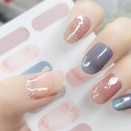 Nail Polish Film Back Glue Vivid Patterns Ultra Thin Full Waterproof Environmentally Nail Stickers for Manicure