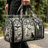 3D Gothic Stained Glass Print Halloween Gym Bag - Multi-functional Travel Bag