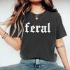 Футболка Feral Унисекс Смешная футболка Футболка со смешной цитатой Футболка Feral Повседневная футболка с графическим принтом и коротким рукавом Футболка ковбойки Уличная одежда