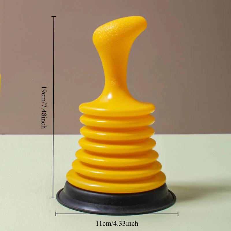 Портативный прочиститель засоров для кухонных и ванных раковин, сверхмощный вантуз с резиновой головкой и ручкой