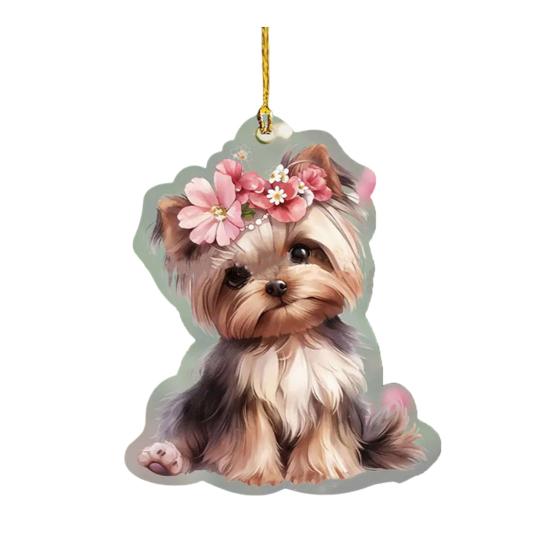 Автомобильная подвеска, акриловая качающаяся собака, легкое автомобильное зеркало, подвесные аксессуары для салона автомобиля, сумка на плечо, школьный портфель, украшение, подвеска, подарок на день Святого Валентина