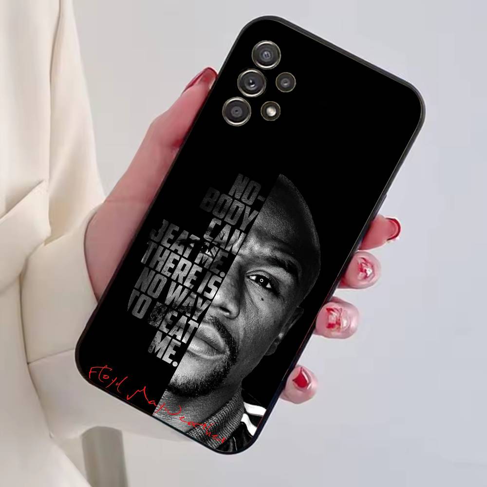 Боксерский чехол для телефона Floyd Mayweather-FM Черный Силиконовый Мягкий Для Samsung S25,S24,S21,S22,S23,S30,Ultra,S20,Plus,Fe,Lite