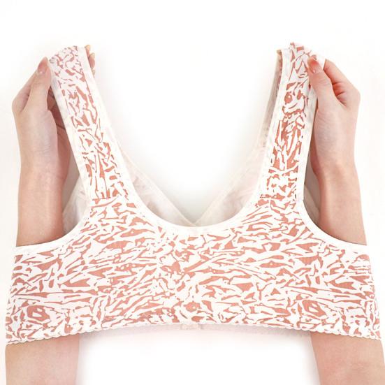 Женский спортивный бюстгальтер на ремне с передней кнопкой, беспроводной, с хорошей застежкой, в полоску, с принтом, эластичный, воздухопроницаемый, на плечах, противоударный, пуш-ап