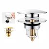 Copper Sink Stopper Pop Up Sink Plug Portable Universal Drain Cover  Bathroom