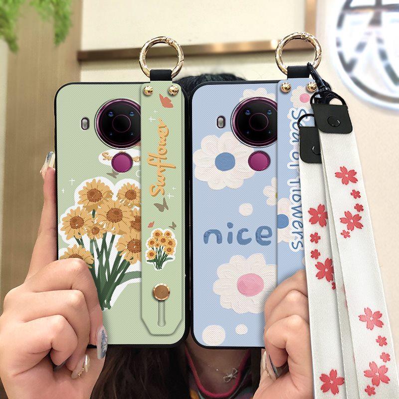 Anti-dust Wristband Phone Case For Nokia 5.4 Lanyard Protective Dirt-resistant Ring Phone Holder Waterproof Durable