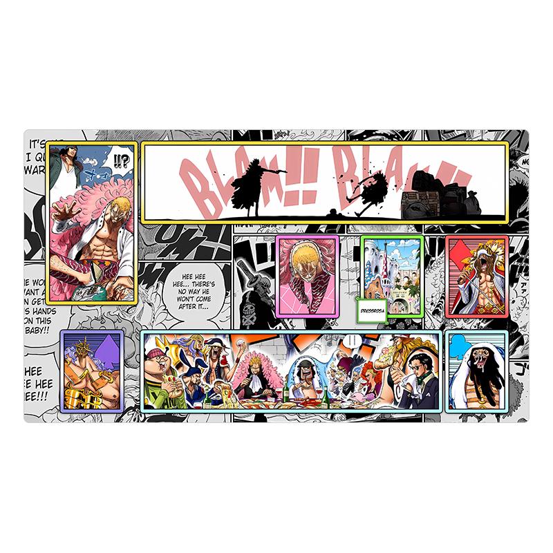 Аниме One Piece OPCG Специальные игровые аксессуары DIY Игровой коврик для карт Серия комиксов Нами Перона Багги Коллекция Подарочные игрушки