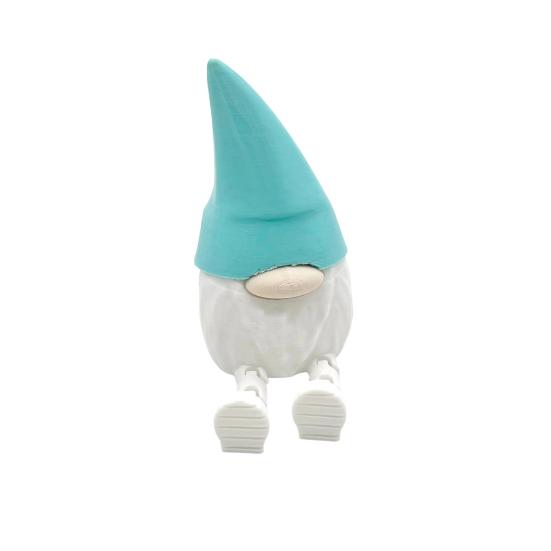 1/5Pcs 3D Printed Gnome Figurine with Articulated Legs Movable Joints Mini Faceless Dwarf Statue Decoration Stress Relief Fidget Toy