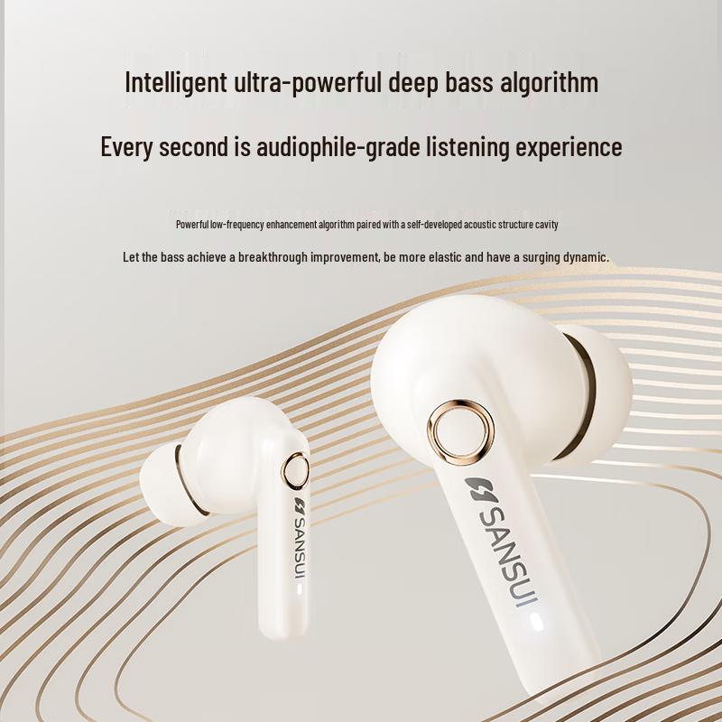 SANSUI W66 Wireless Noise-Cancelling Sports Earbuds