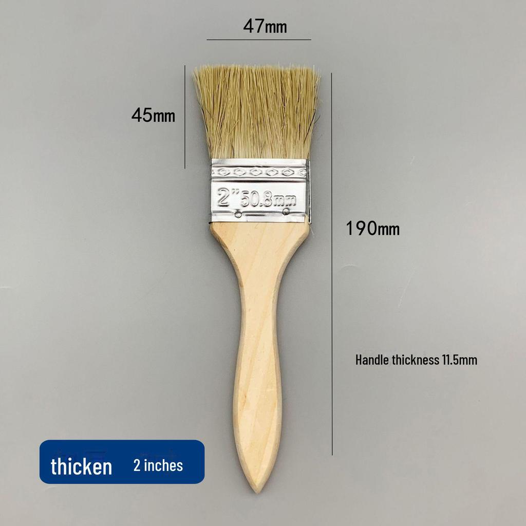 Щетка для барбекю и пыли из натуральной свиной шерсти - мягкая, коричневая, промышленная водонепроницаемая для домашнего использования