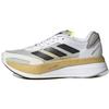 Adizero Boston 10 TME White Gold Metallic Women Sneakers Cloud-White Core-Black Grey-Two GV7716