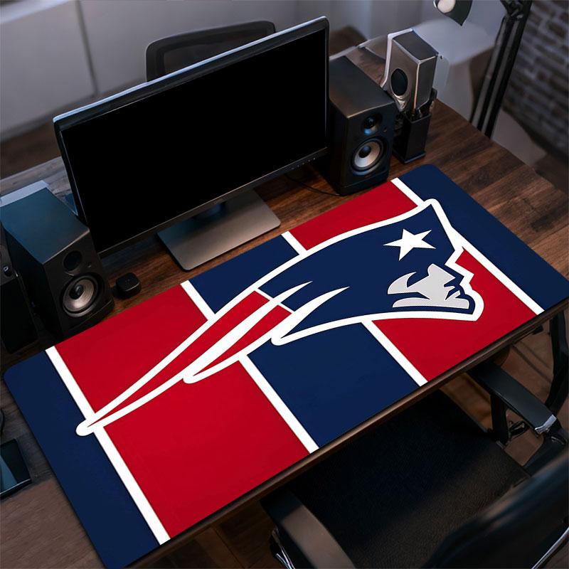 Patriots Mouse Pad, Large Gaming Desk Mat, Non-slip XXL Mousepad for Laptop & Tablet, Mini PC Playmat with Stitched Edges