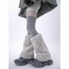 Y2k Boot Socks Furry Leg Warmers Fashion Ankle Warmer  Women Girls