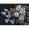 340Cts. Natural Rainbow Moonstone Pear Cabochon Loose Gemstone 22Pcs Lot C-706