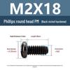 Yigu Black Nickel Carbon Steel PM Phillips Round Head Screws m2-m4 Pan Head Machine Screws for Electronics
