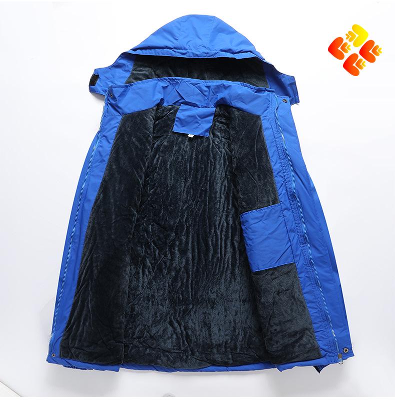 Мужская зимняя водонепроницаемая дышащая флисовая куртка для рыбалки