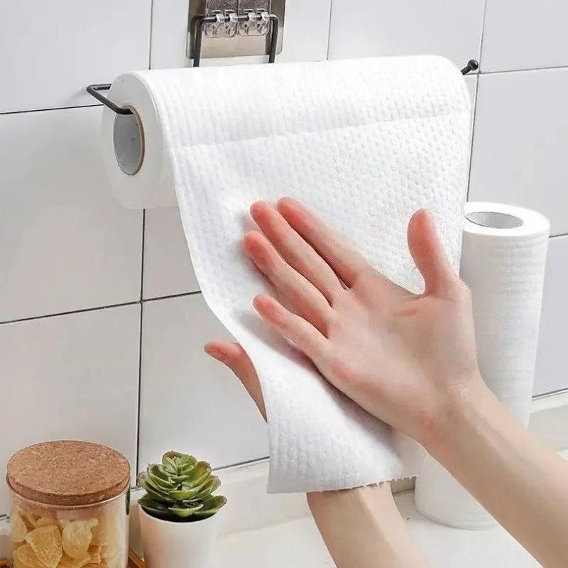 Моющиеся кухонные бумажные полотенца, 25×25 см, двойного назначения, влажная и сухая салфетка для уборки, одноразовые салфетки для мытья посуды для домашнего использования