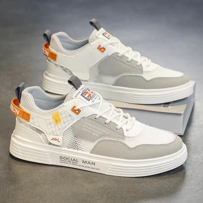 Fashion New Men's Casual Sports Shoes Soft Vulcanized Men's Shoes Men's Flat -match Versatile Casual Outdoor Outdoor Jogging Men's Shoes