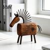 Decorative Animal Statue Artistic Abstract Horse Figurine, Rustic for Desk Farmhouse Sculpture Decoration, Shape Home Office Decor