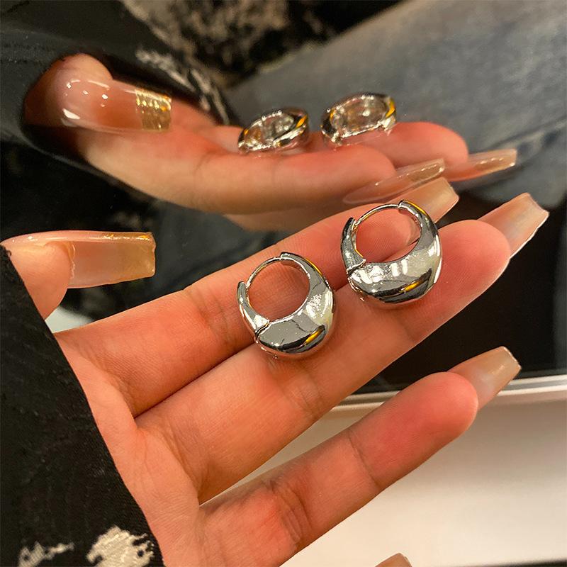 Золотые Геометрические Круглые Серьги Для Женщин Модные Серьги Ювелирные Изделия Предотвращают Аллергию Аксессуары для Вечеринок Подарок