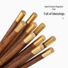 Meiliya Fortune Bamboo Chopsticks (5-Pair Set, Chicken Wing Style)