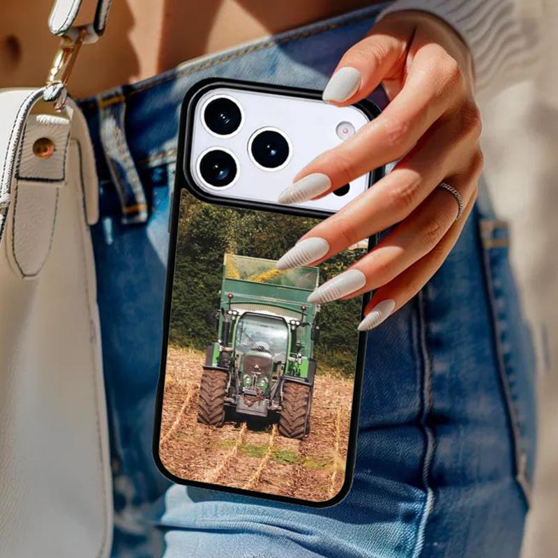 Чехол для телефона Красные Тракторы Автомобильный Для iPhone 17 Air 14 15 13 12 Max Чехол Для Apple 16e 11 Pro Max Plus Coque