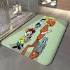 cartoon r-Rocky & b-Bullwinkle Floor Mat Soft Flannel Entrance Door Mat Non Slip Absorbent Bathroom Bedroom Floor Rug