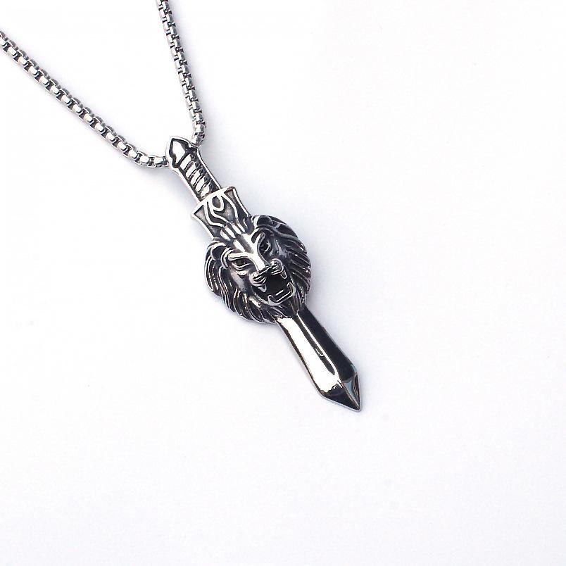 Титановый кулон в виде черепа с крыльями ангела, винтажное ожерелье из нержавеющей стали с крестом, аксессуары для мужчин и женщин