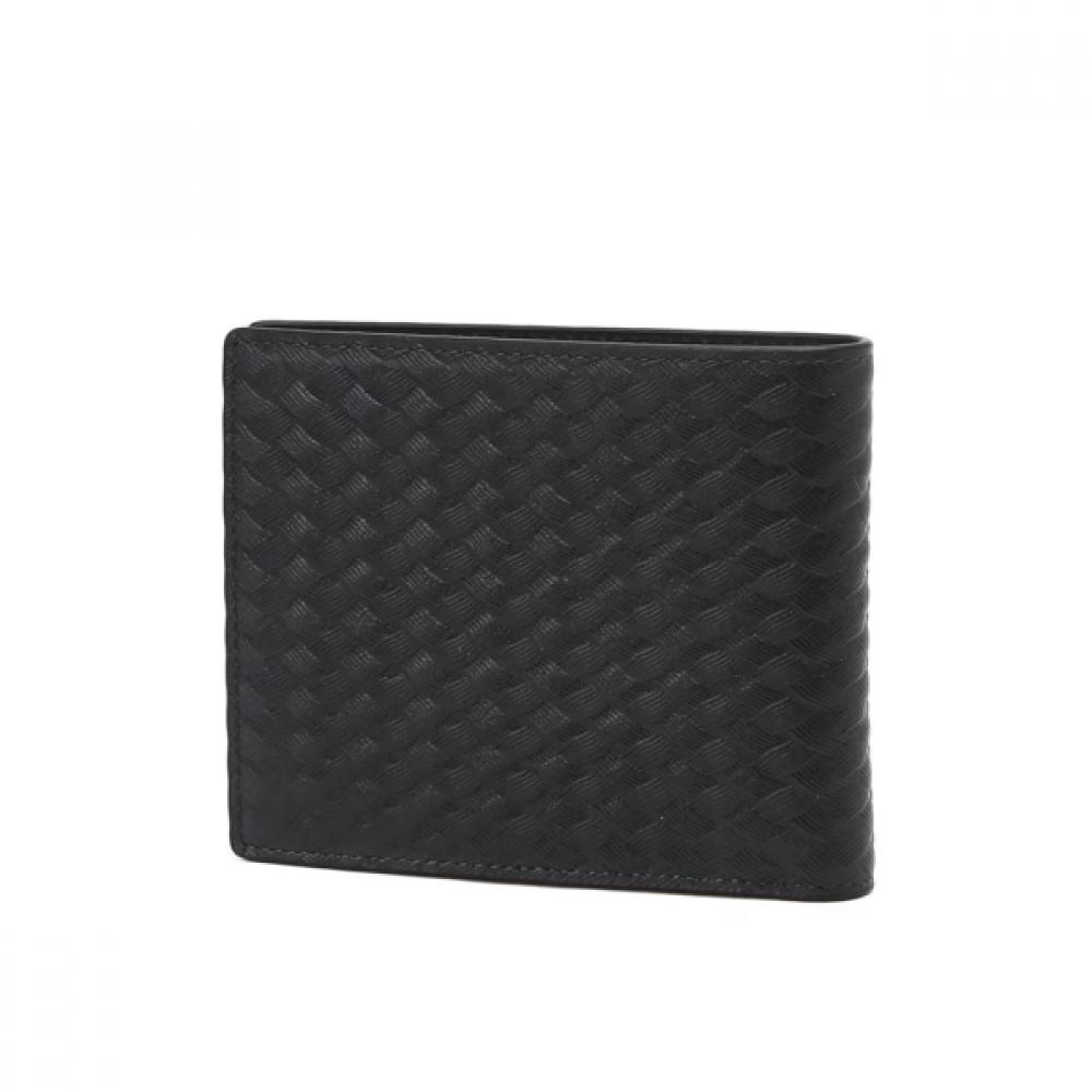 Daks Navy Woven Pattern Cowhide Wallet Dbwa6e860n2