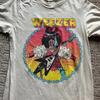 Футболка с туром группы Weezer, Базовая белая унисекс футболка с графикой Weezer для мужчин и женщин
