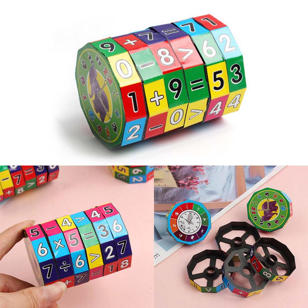 Children Math Toy Learning Puzzle Mathematical Operation Magic Cube Toy Brain Developmental Puzzle Game Primary Kid Gift