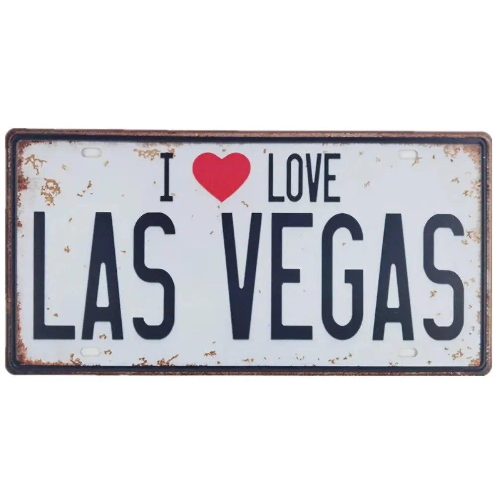 Metal Tin Sign Car License Plate Beer Beach USA Art Poster Shabby Plaque Iron Poster Pub Wall Sticker Decor