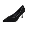 High heels women's autumn new Korean suede women's shoes rhinestone pointed shoes stiletto shoes
