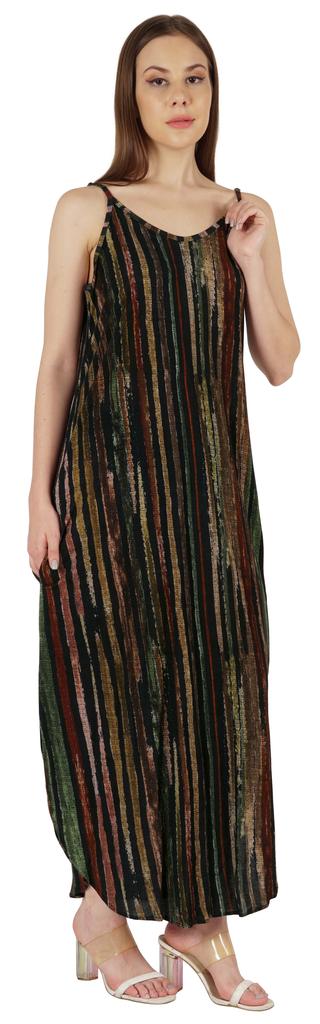 Inkmeso Сексуальное летнее платье с принтом для женщин на тонких бретельках, повседневное пляжное курортное макси