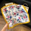 Mother's Day Silk Scarf Muse Festival Gift Simulation Silk Silk Scarf Premium Spring and Summer Square Scarf 71 Silk Decorative Small Scarf