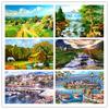 DIY Алмазная картина Пейзаж Вышивка крестиком Мозаика Алмазная вышивка Пейзаж Узор Полный квадрат