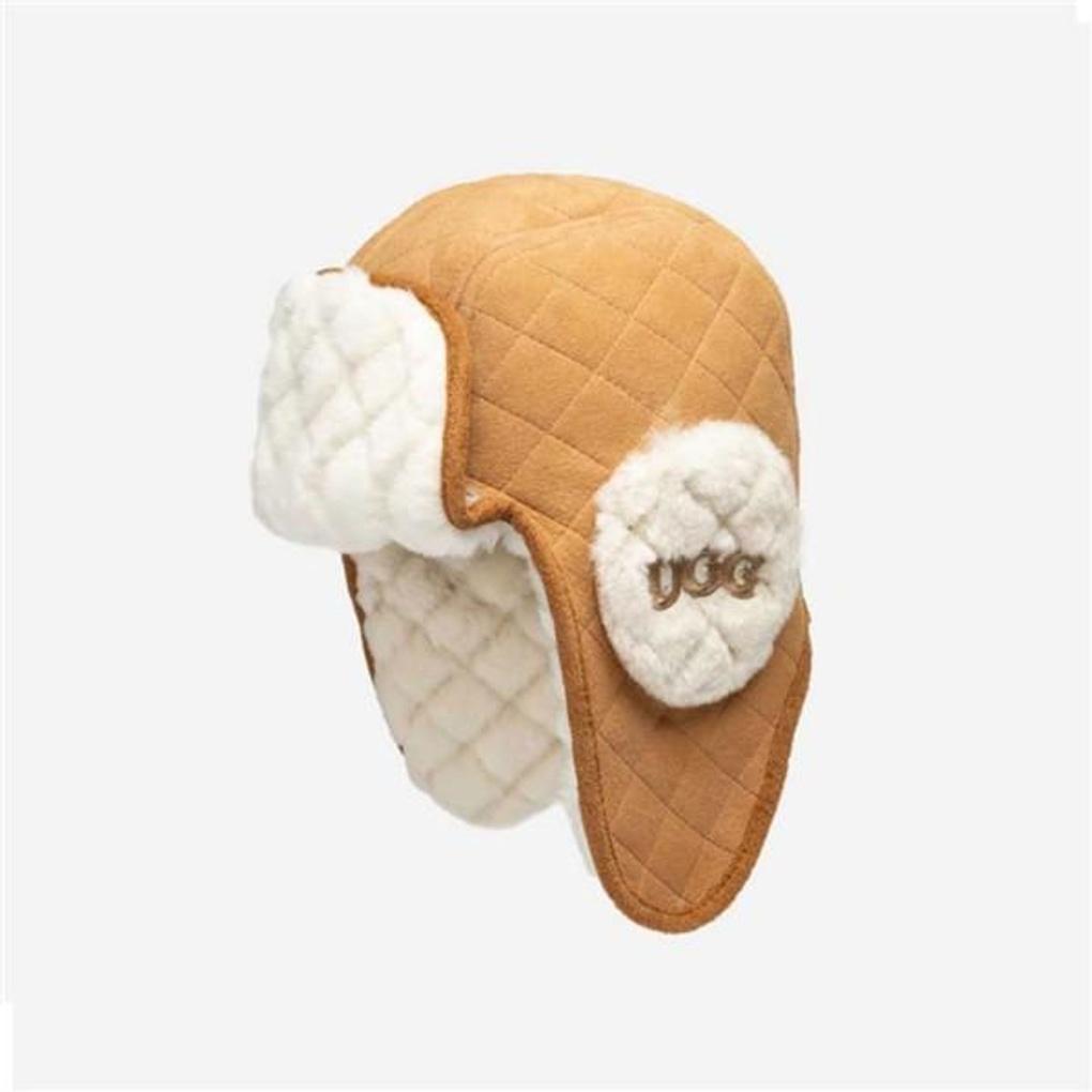 Kids Double-Faced Trapper Shearling Hat CS087K