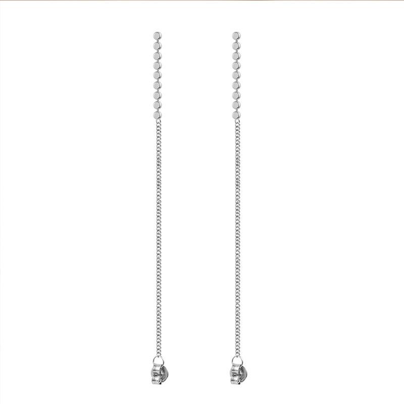 1 пара сережек-цепочек с нитками, серьги-подвески, ювелирные изделия, серьги-гвоздики, серьги-подвески для подарков, медный свадебный аксессуар