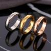 Wide Smooth Plain Ring Couple Matching Stainless Steel Fashion Index Finger Ring Trendy Unisex Jewelry